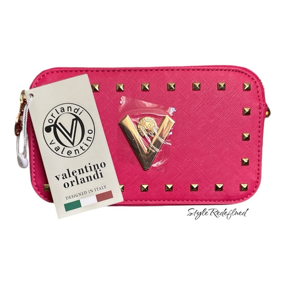 Valentino Orlandi Pink Studded Bag